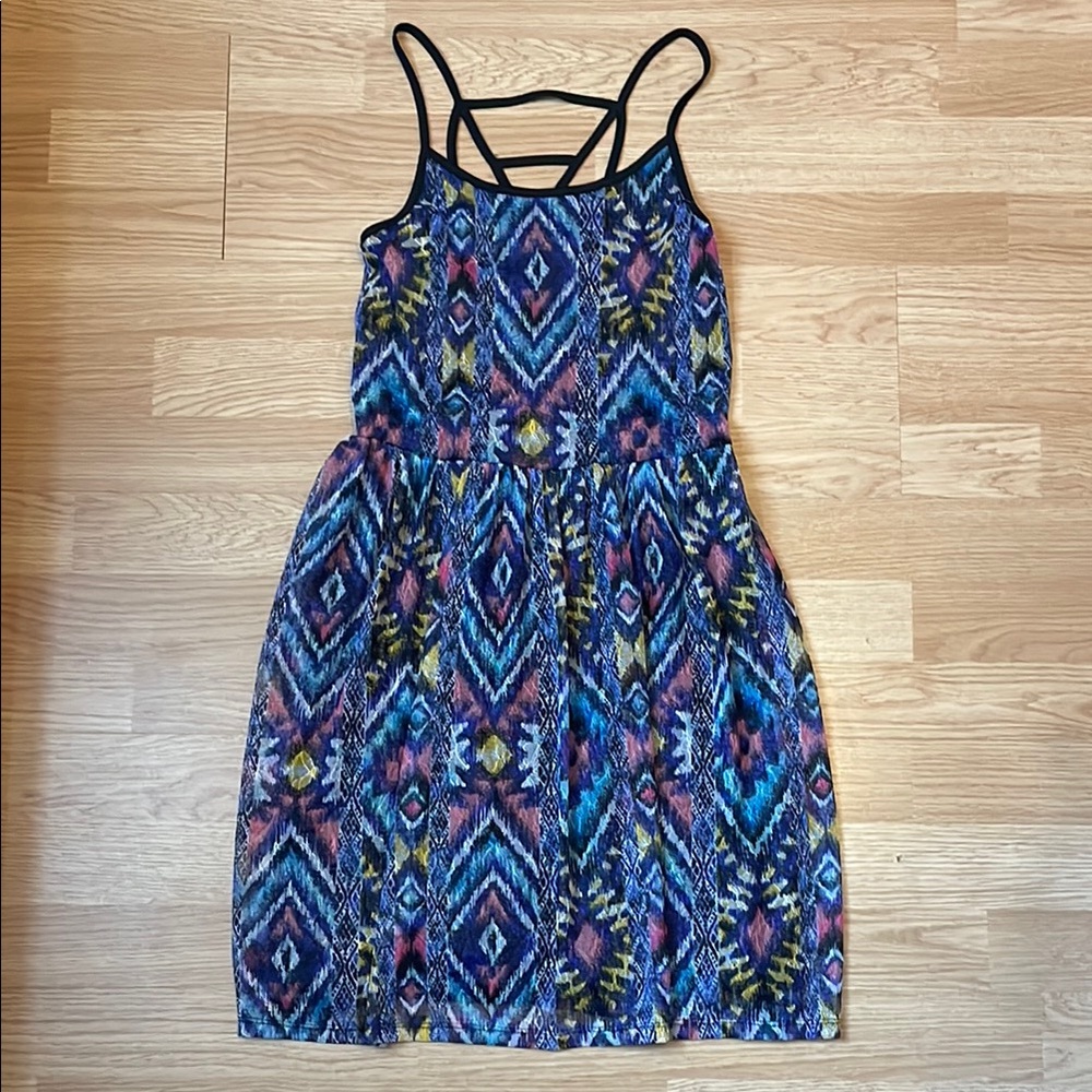 Colorful Geometric Pattern Dress